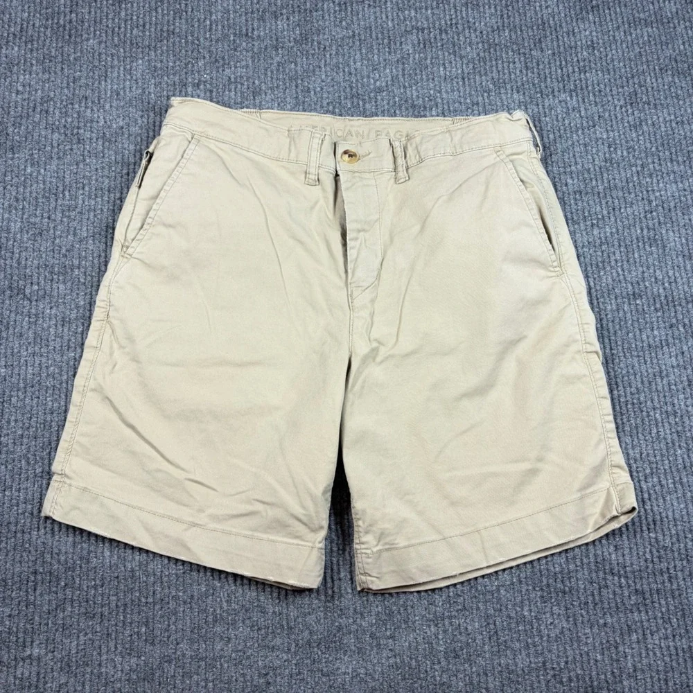 American Eagle Shorts Mens 30 Flex Classic Khaki Chino Tan